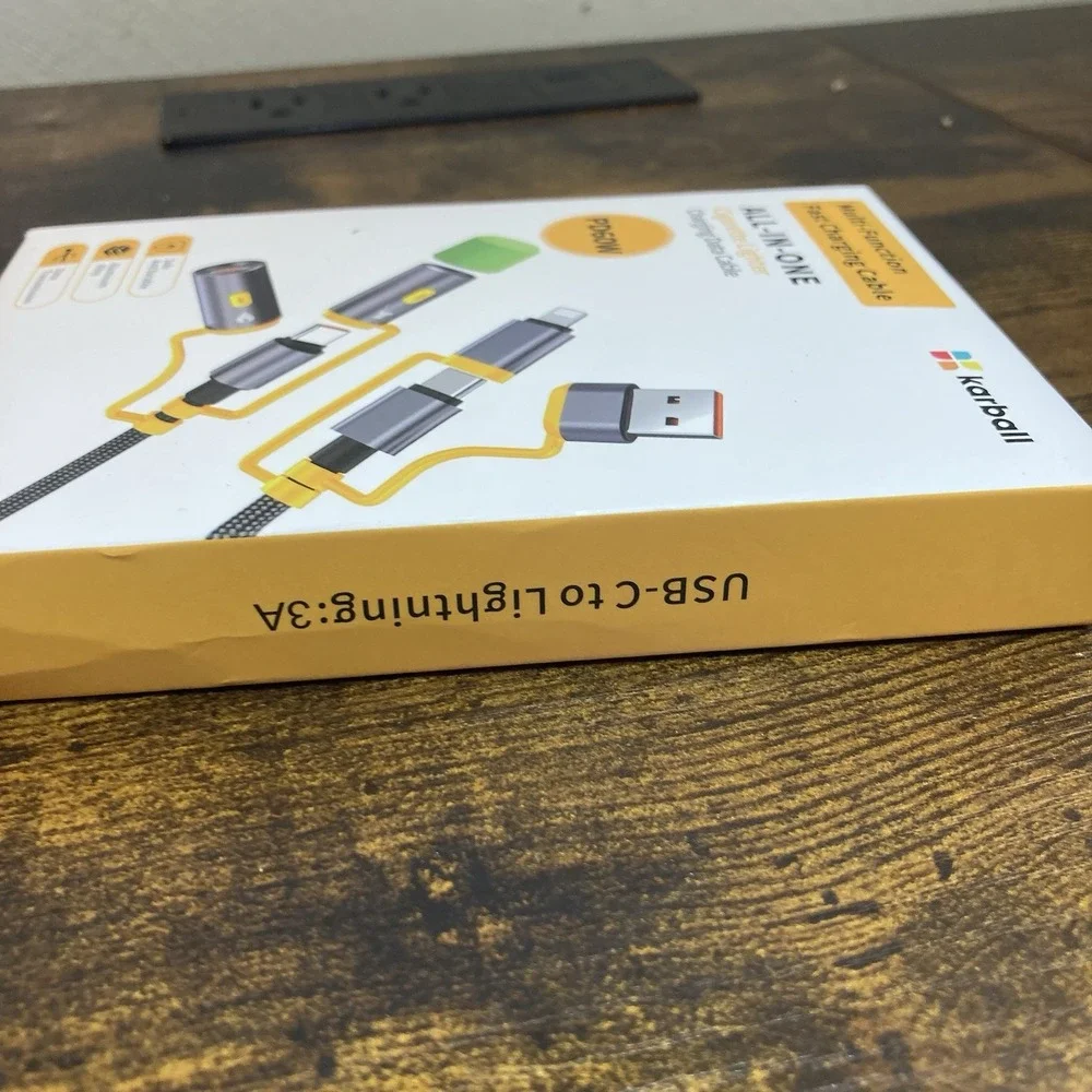 Karball All in One Charging Data Cable Fast USB A B C to Lighting Lighter